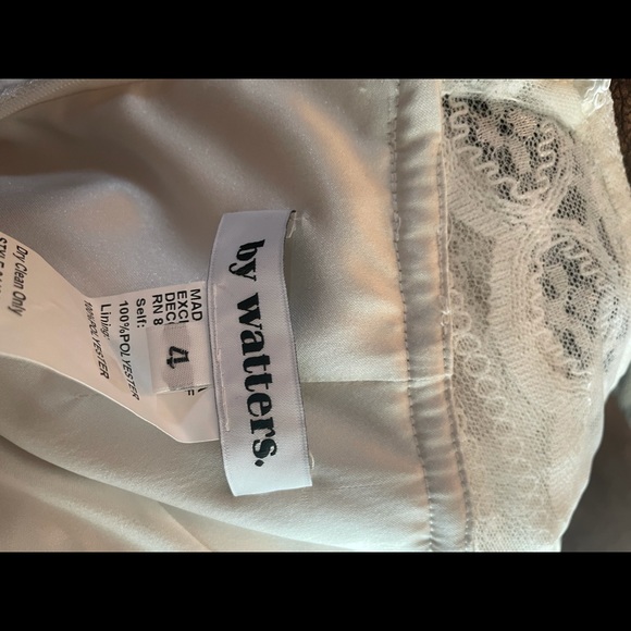 Long sleeve backless white/ivory jumpsuit (4) - Picture 12 of 16